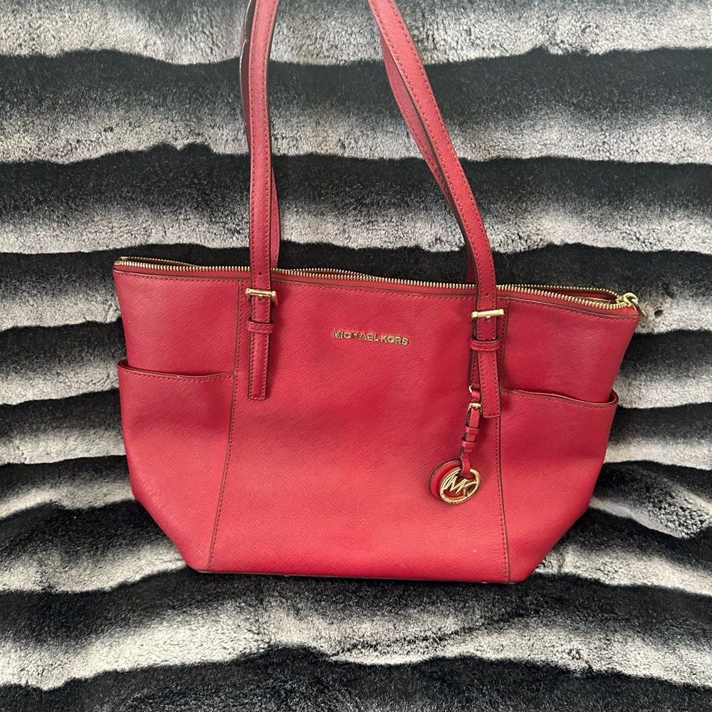 Michael Kors Cherry Red Tote